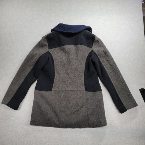 Weather‎ Tamer Women's Coat Jacket S Blue Gray Colorblock Fleece Lined Button - Picture 2 of 14